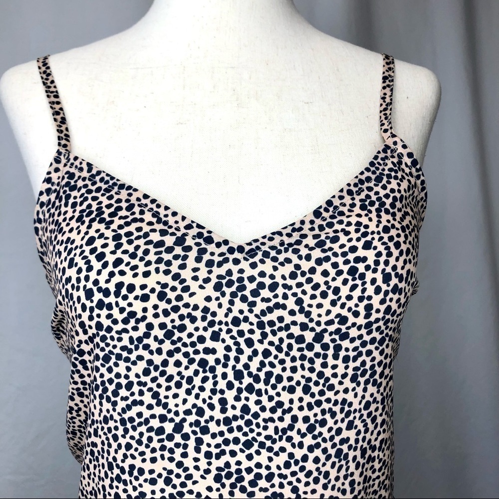 Goodnight Macaroon retro 90s tiered slip dress mini cheetah print size small - Picture 2 of 4